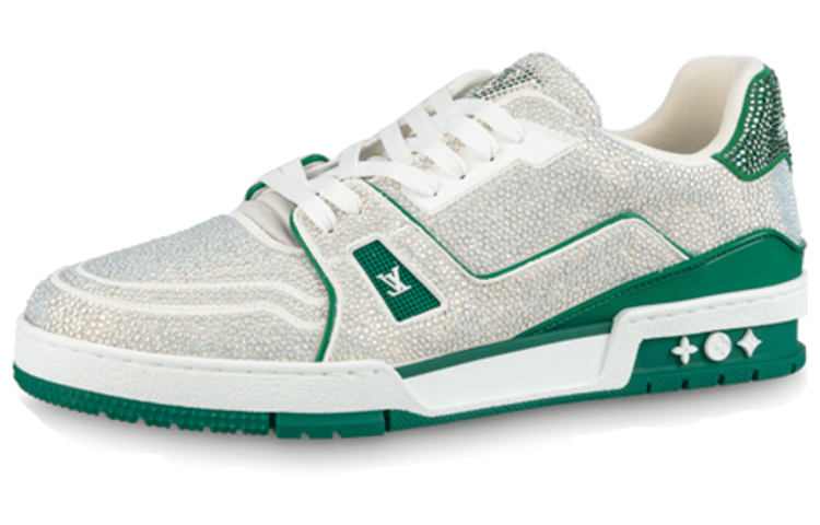 Кроссовки Louis Vuitton Trainer White Green