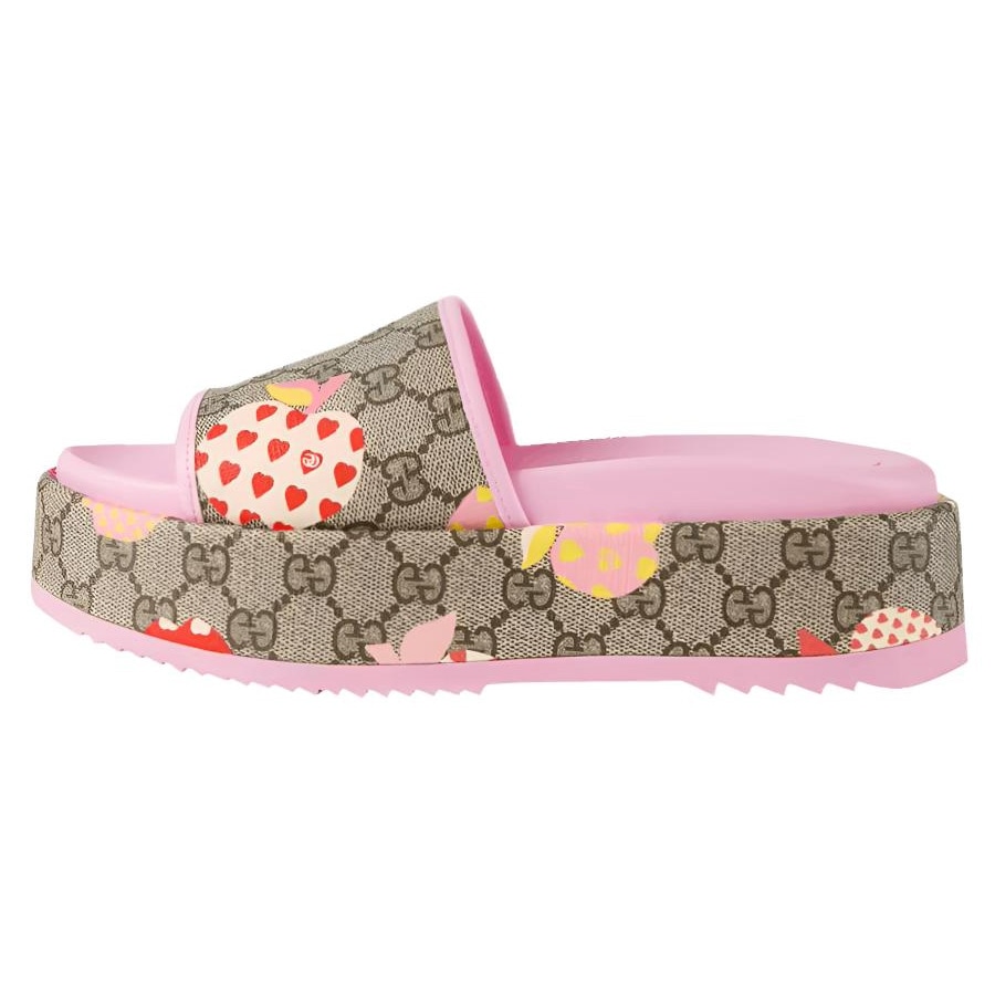 GUCCI/古驰 Gucci Platform Slide Sandal Light Brown