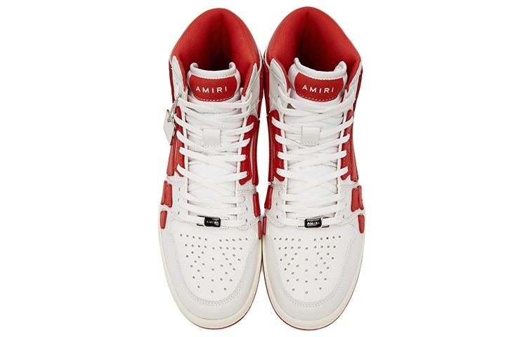 Amiri Skel-Toe Hi White Red — фото 2