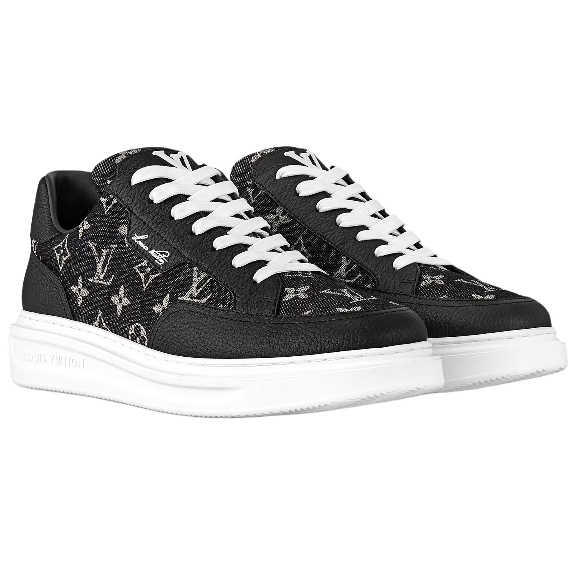 Louis Vuitton Beverly Hills Low Sneakers Black — фото 2