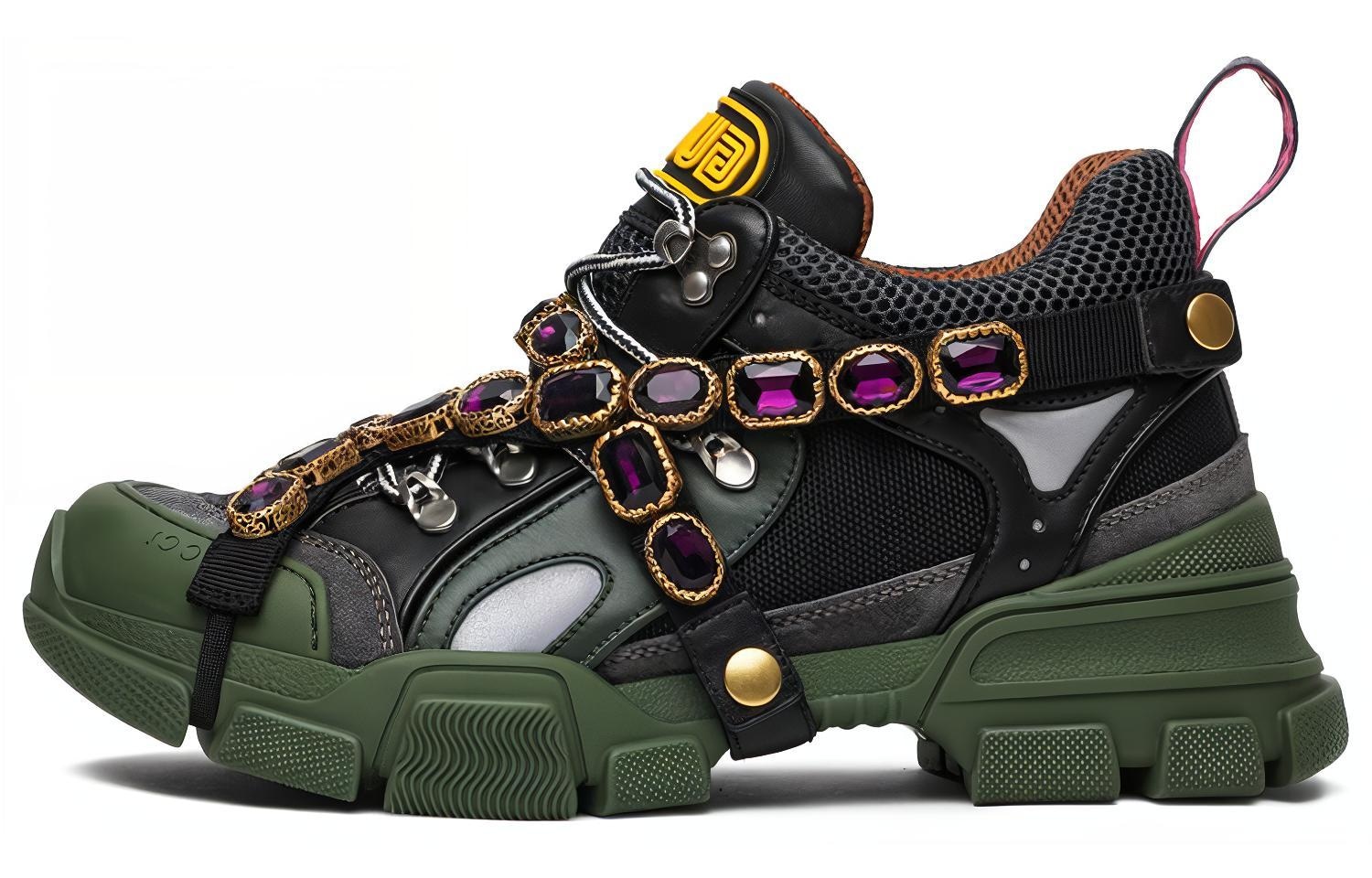 GUCCI/古驰 Gucci Flashtrek Black Green