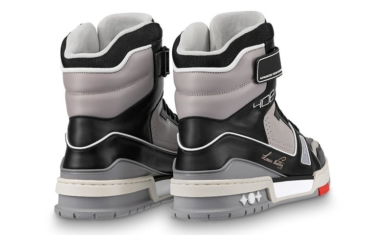 Louis Vuitton Trainer High Top Grey Black — фото 3