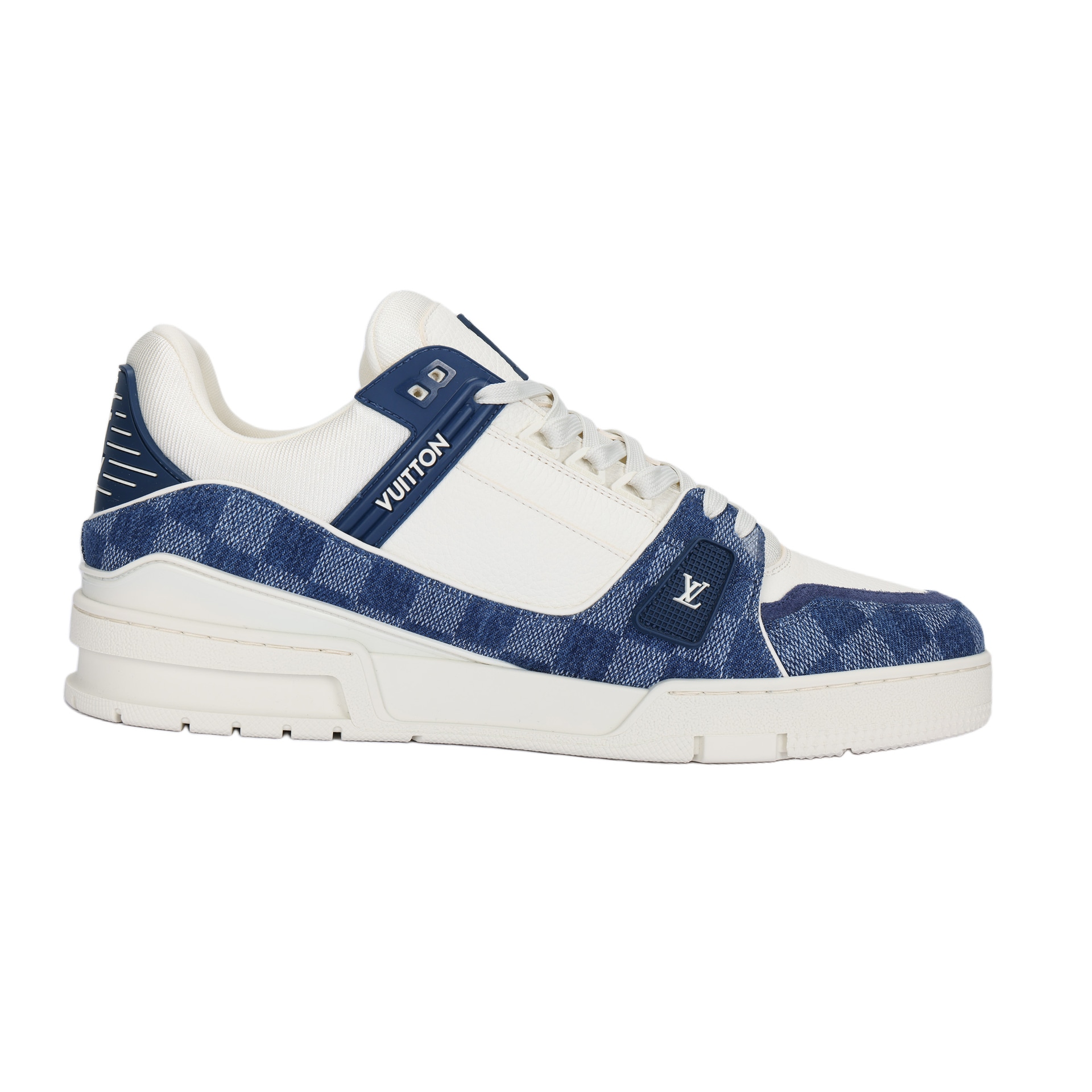 Louis Vuitton Trainer White Blue — фото 1