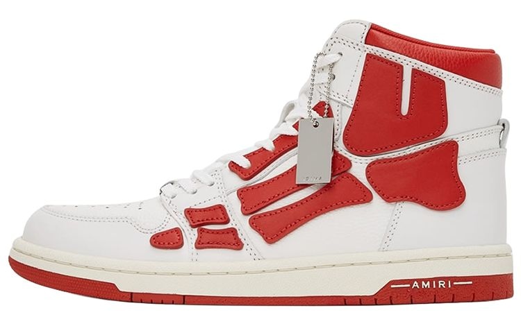 Кроссовки Amiri Skel-Toe Hi White Red