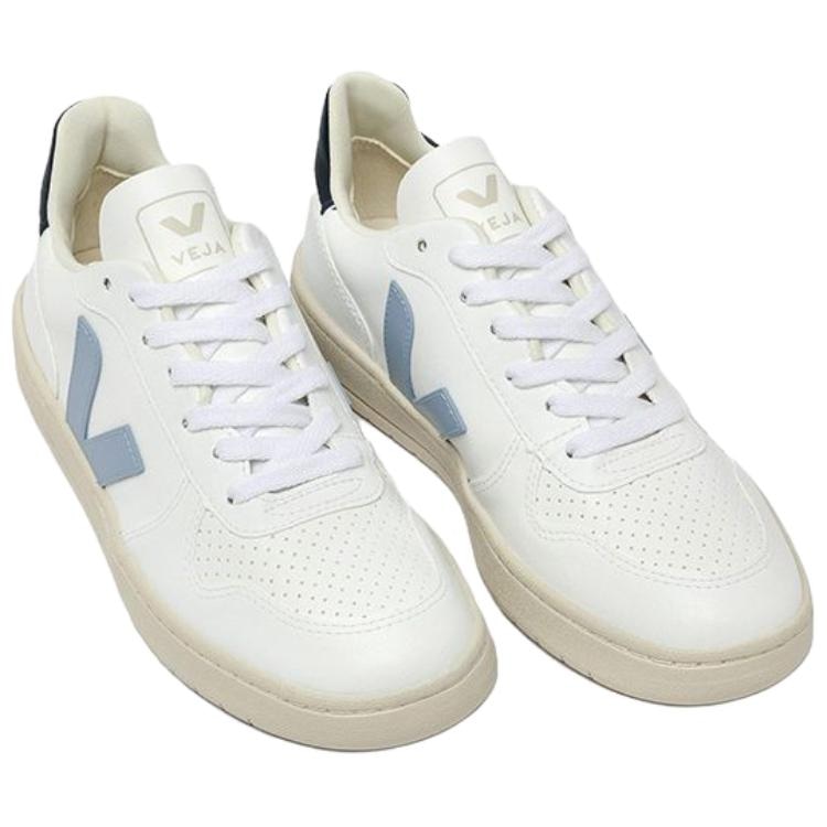 Veja V-10 PU White Blue — фото 4
