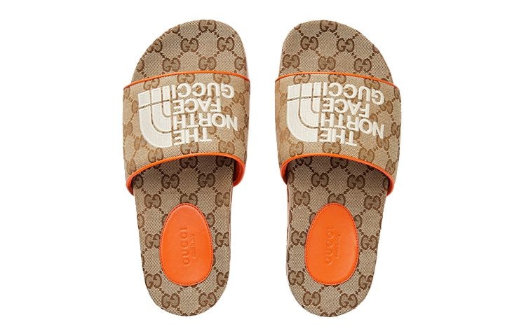 Gucci The North Face x Gucci Classic GG Canvas Slides — фото 3