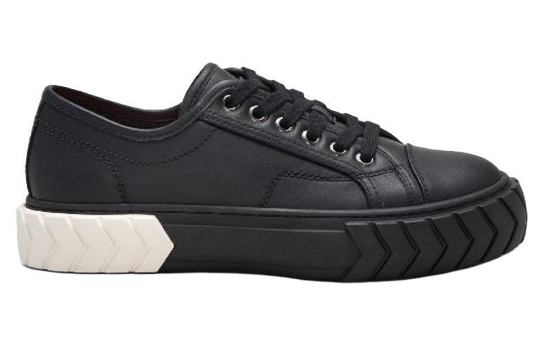 Both Tyres Low Top Canvas Sneakers Black White — фото 1