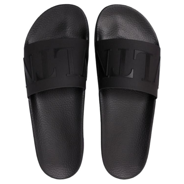 Valentino Slide Sandals Black — фото 3
