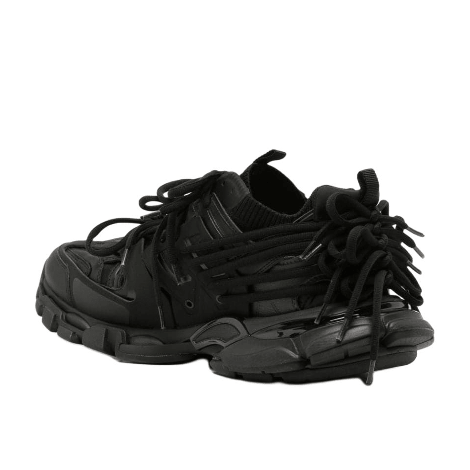 Balenciaga Low Top Lace-Up Sneakers Black — фото 4