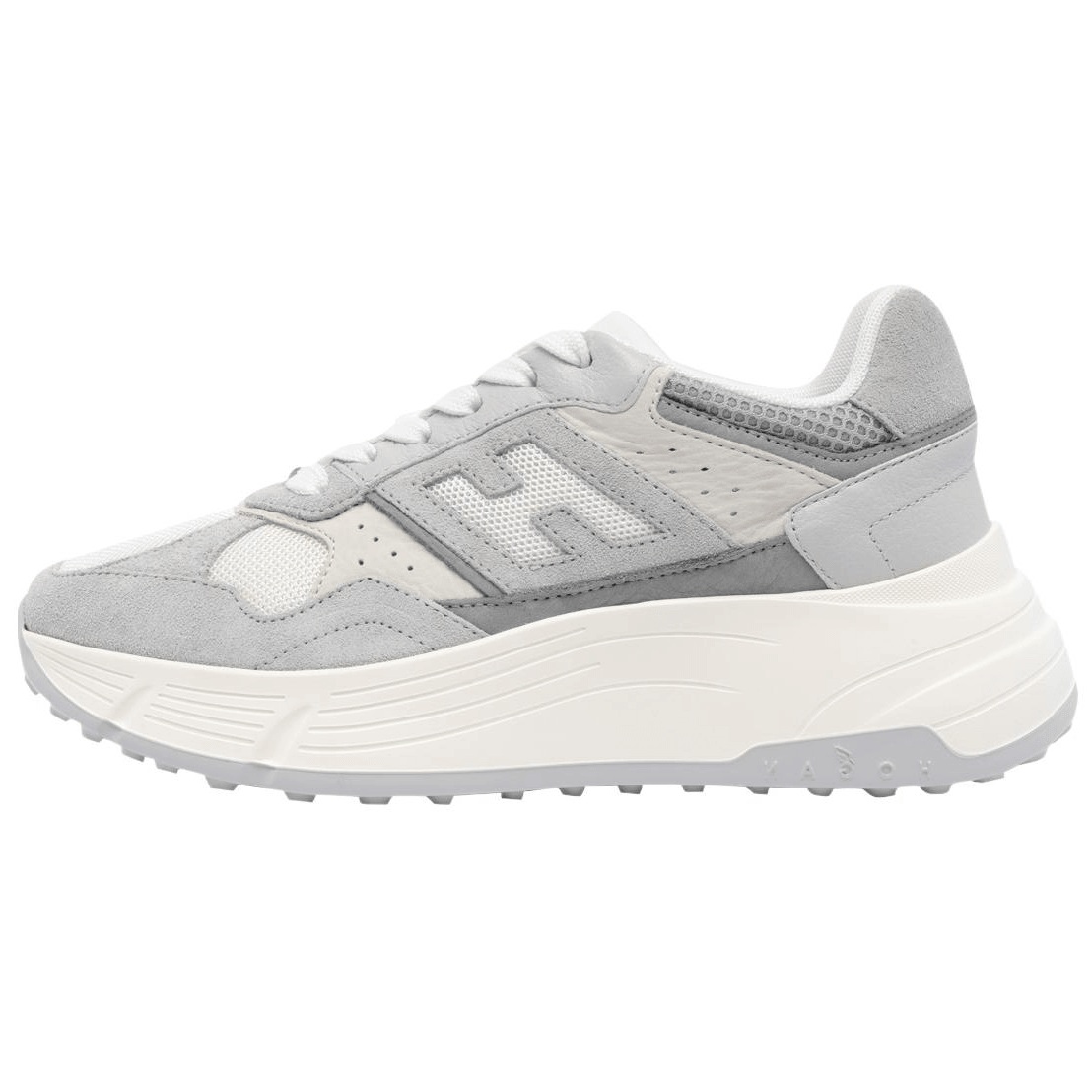 Hogan Suede Low Top Lace-Up Sneakers Gray White