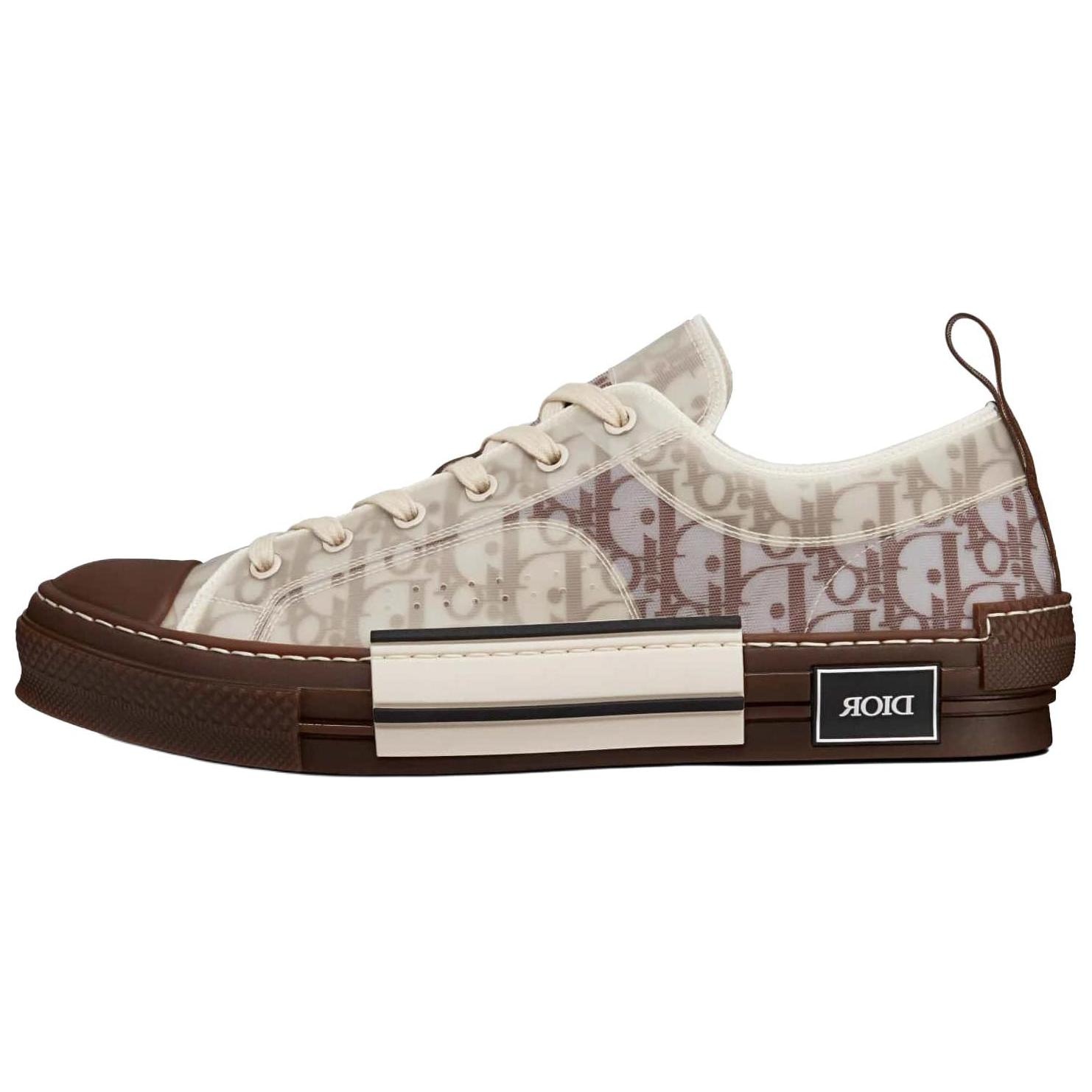 Кроссовки Dior B23 Oblique Coffee