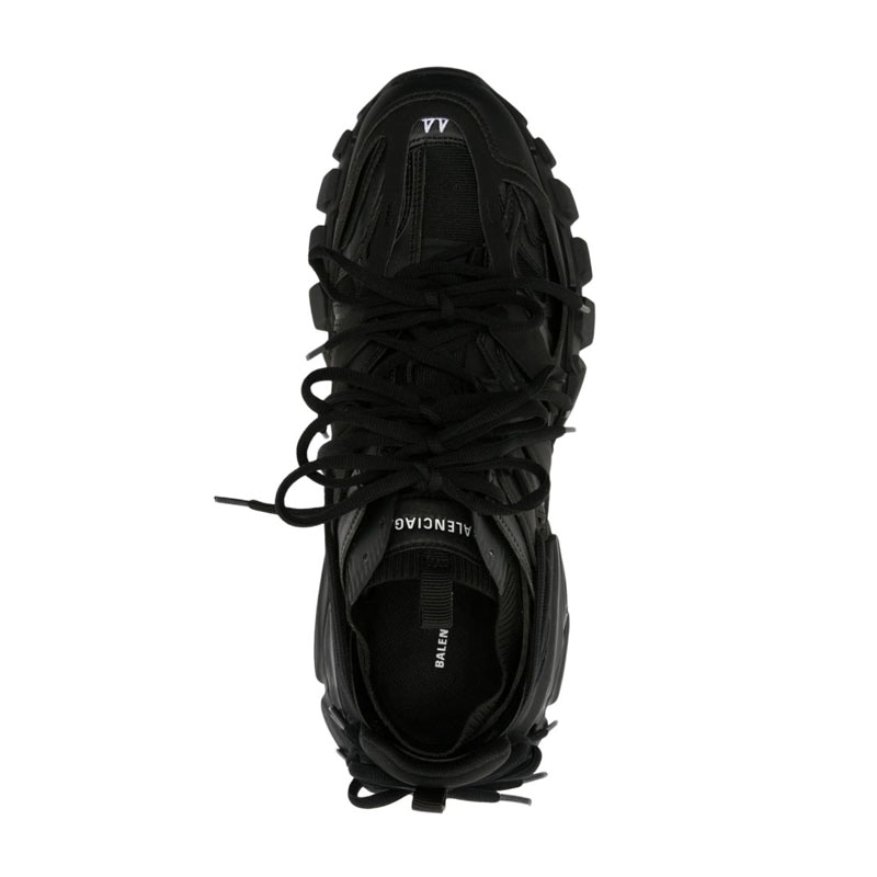 Balenciaga Low Top Lace-Up Sneakers Black — фото 3