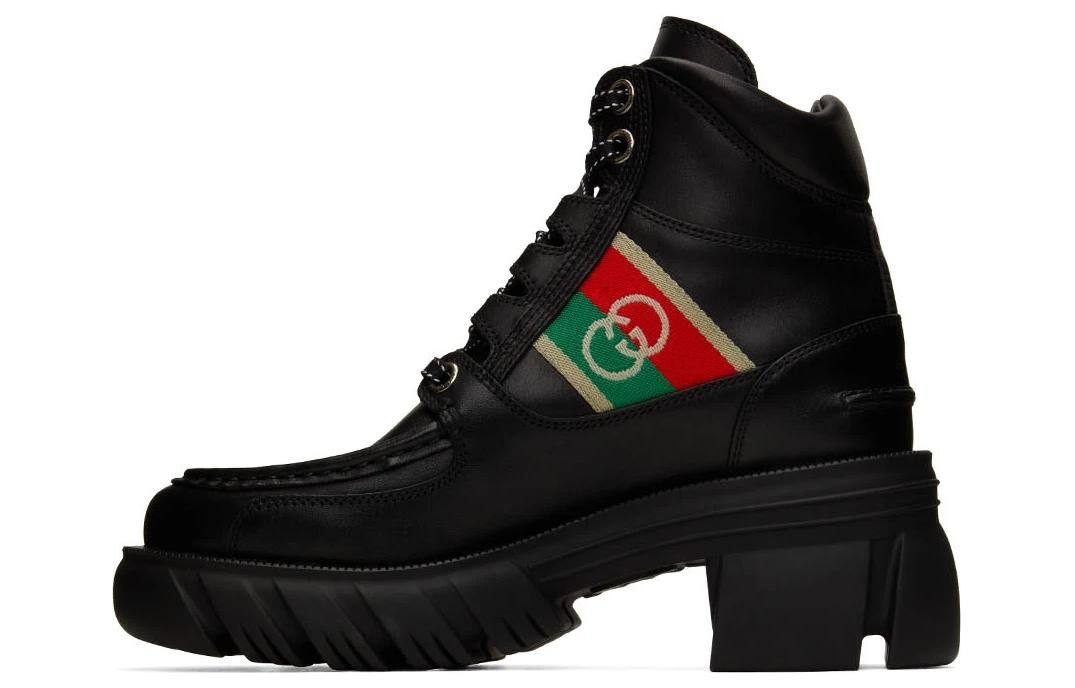 GUCCI/古驰 Gucci Double G Ankle Boots Black