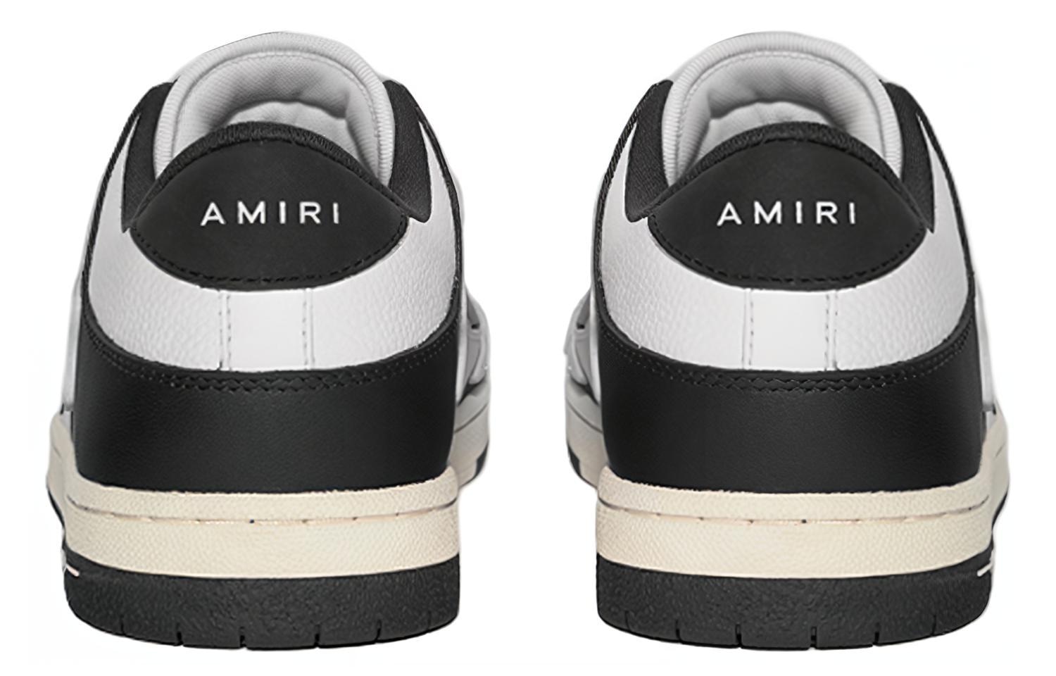 Amiri Bone Low Top White Black — фото 3