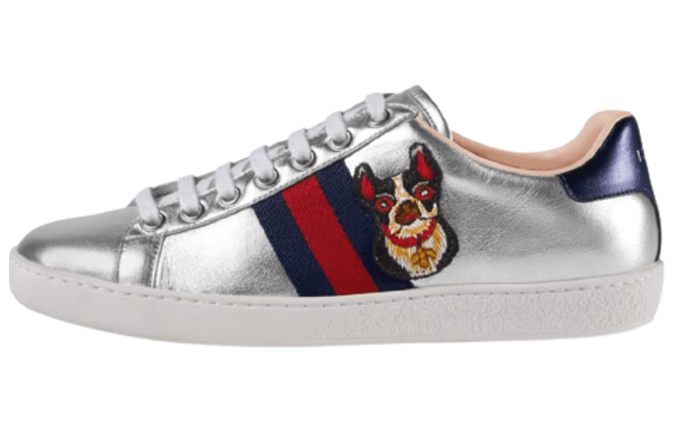 Кроссовки Gucci Ace Silver
