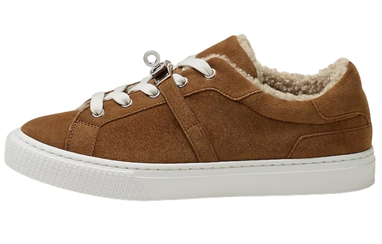 HERMES/爱马仕 Hermes Lace-Up Fashion Sneakers Brown