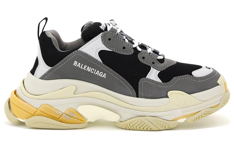 Balenciaga Triple S Grey Yellow — фото 1