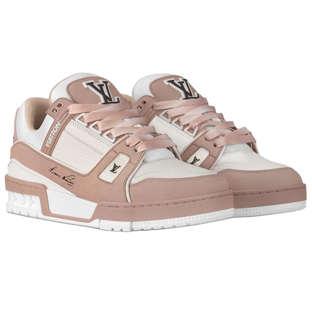 Louis Vuitton Trainer Low Pink White — фото 2