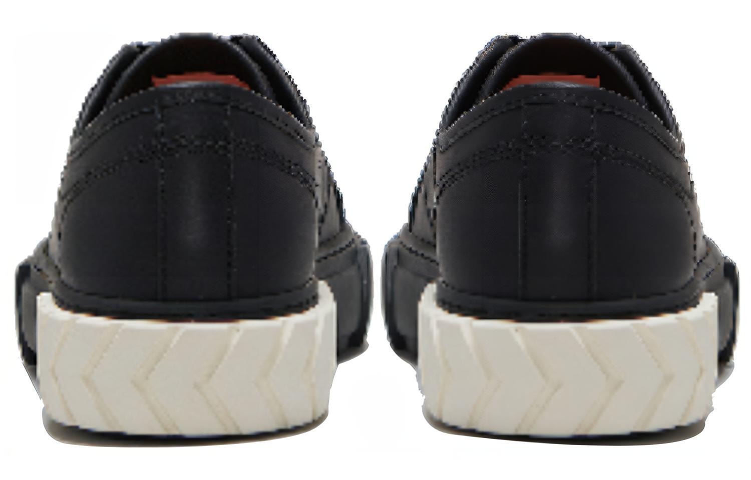 Both Tyres Low Top Canvas Sneakers Black White — фото 3