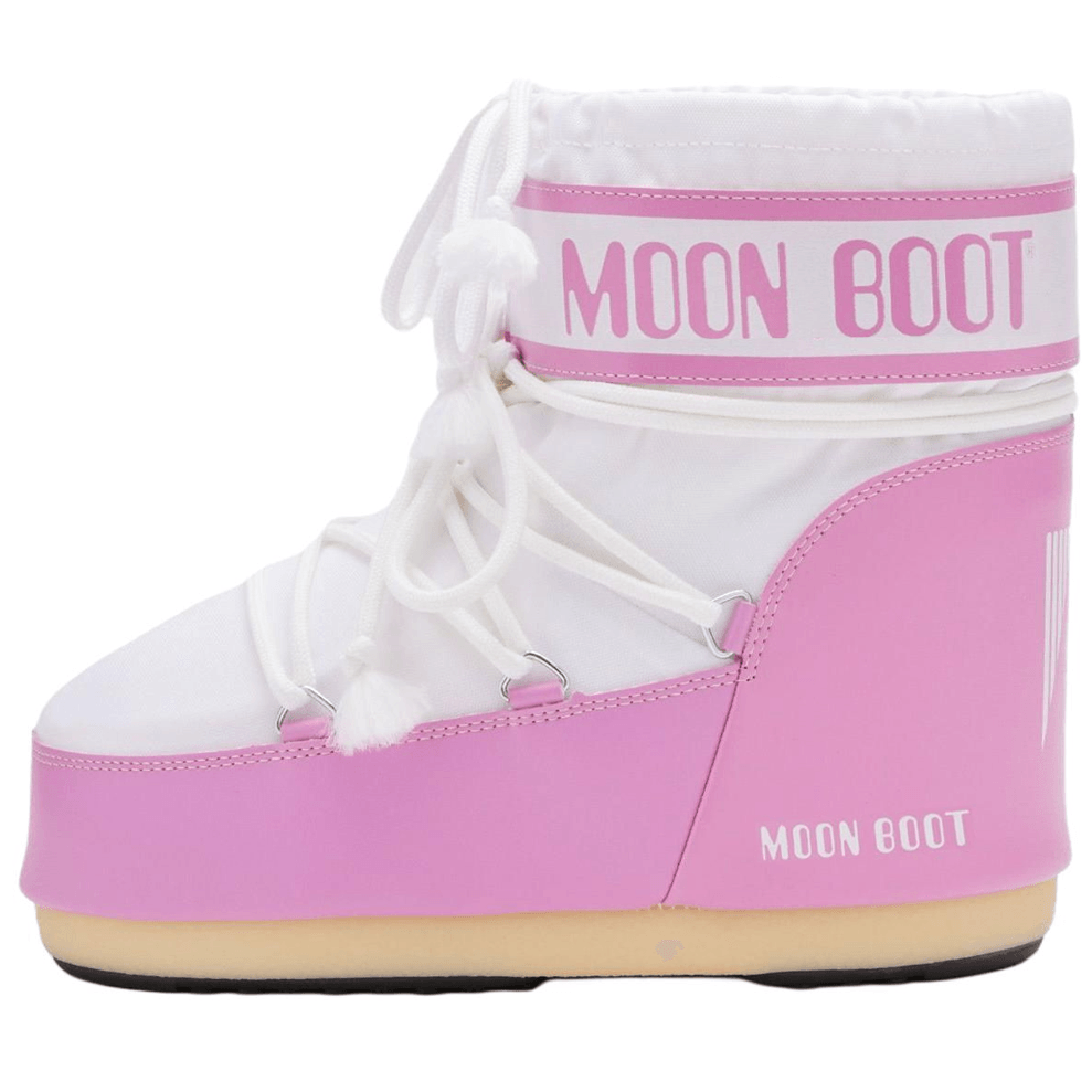 Ботинки Moon Boot Icon Lace-Up Pink White