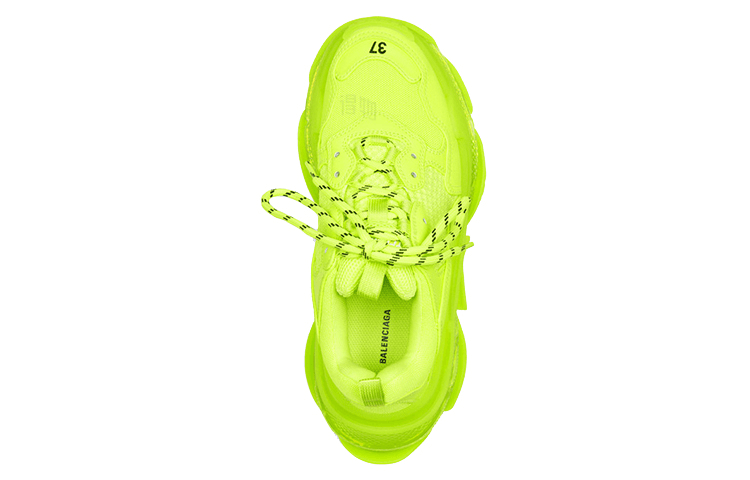 Balenciaga Triple S Clear Sole Fluorescent Yellow — фото 4
