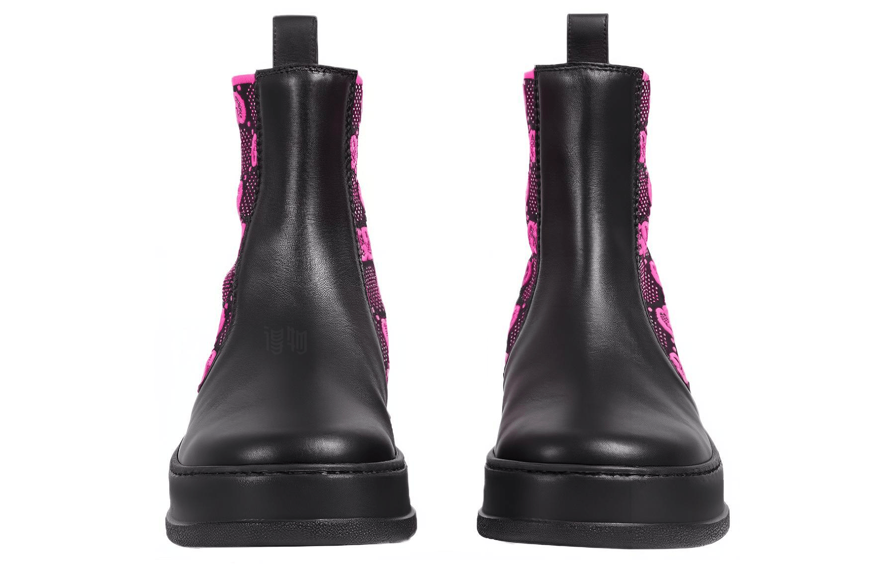 Gucci Chelsea Boots Black Purple — фото 3