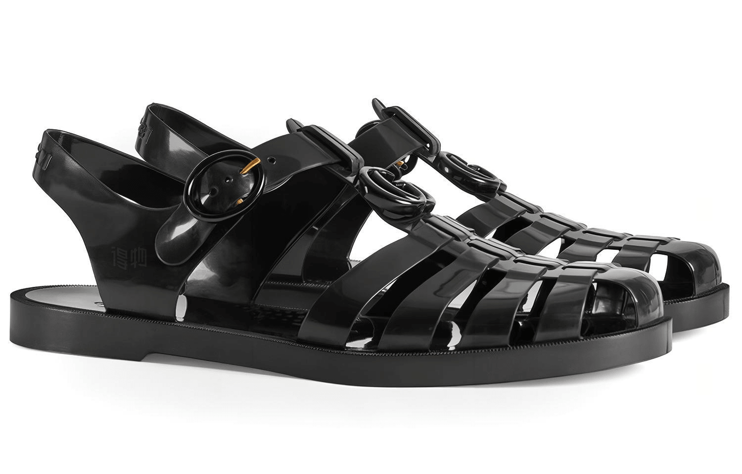 Gucci Roman Sandals Black — фото 1