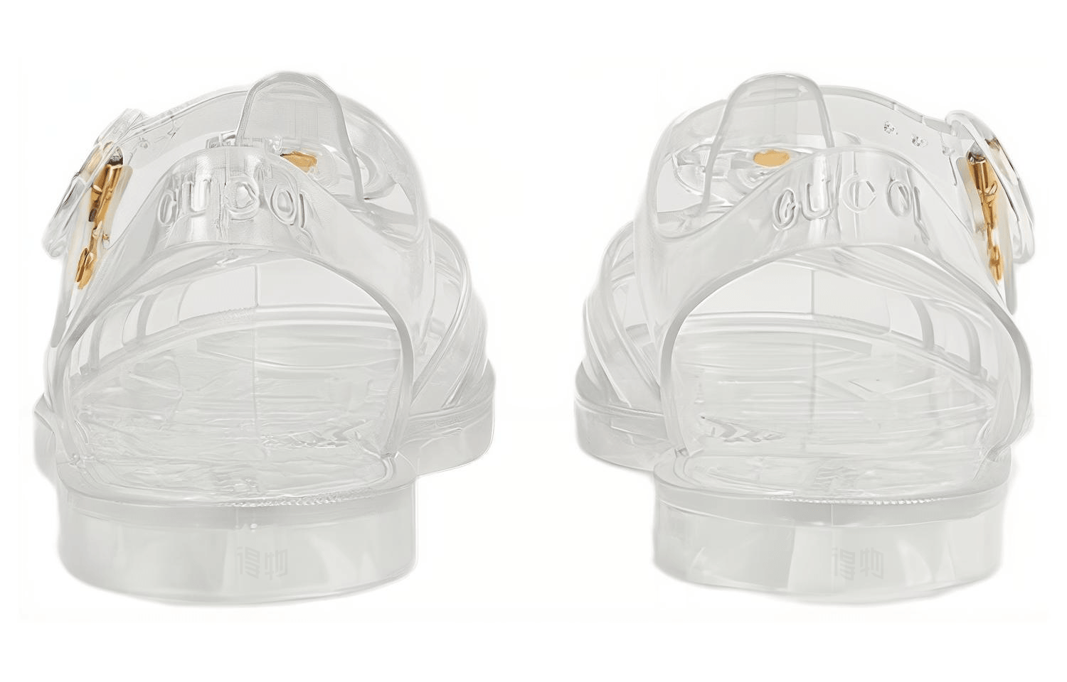 Gucci Rubber Double G Sandals Transparent — фото 4