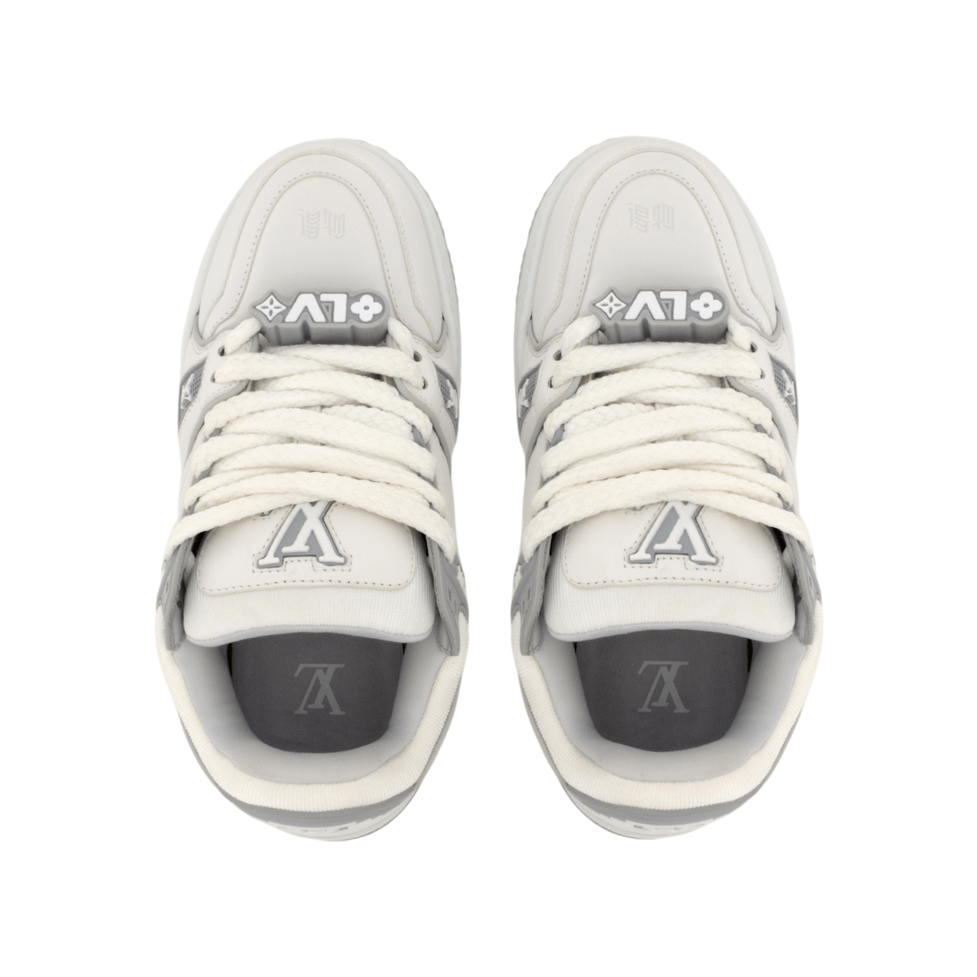 Louis Vuitton Trainer Maxi White Grey — фото 3