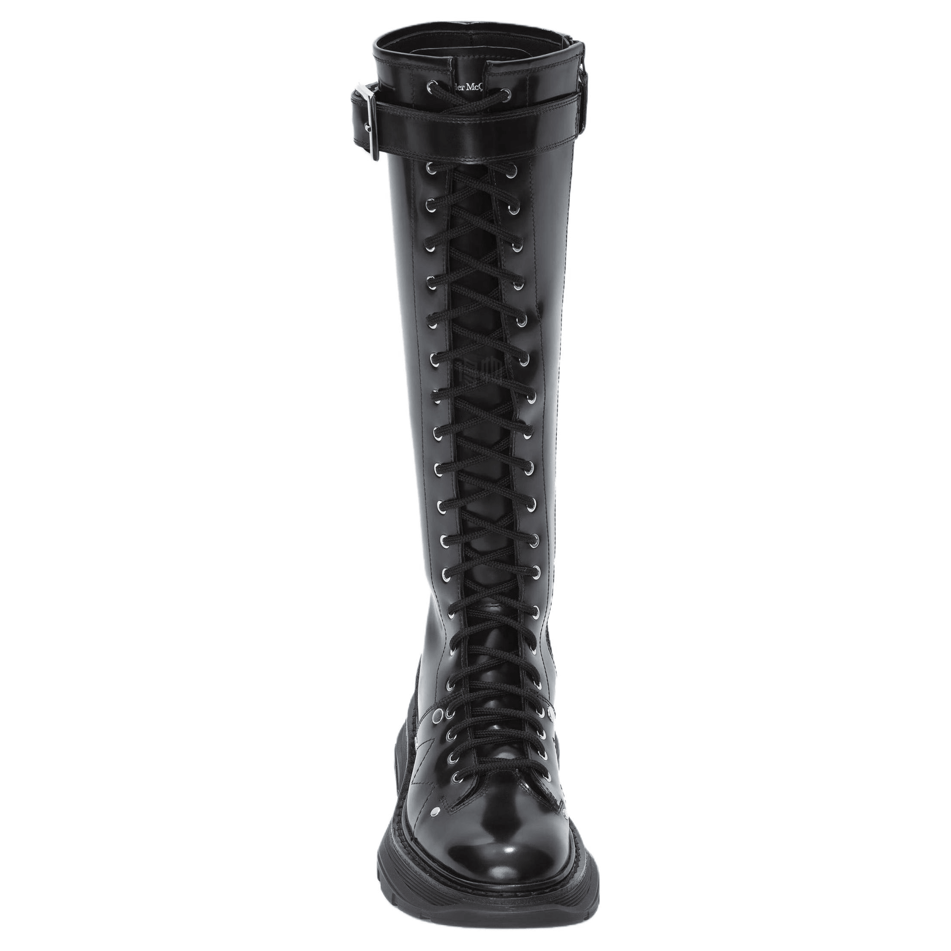 Alexander McQueen Tread High Boots Black — фото 4