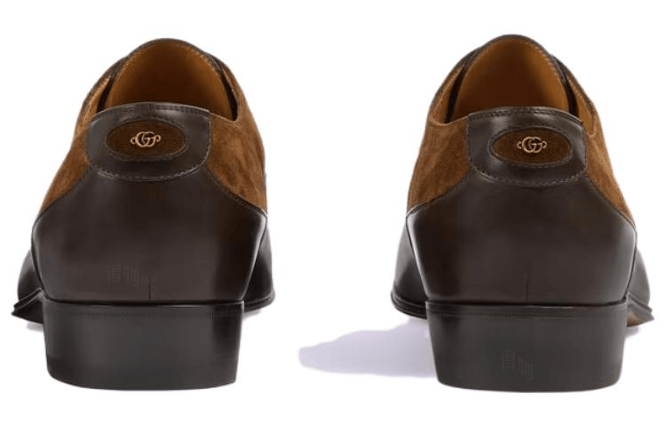 Gucci Leather Low Top Sneakers Brown — фото 2