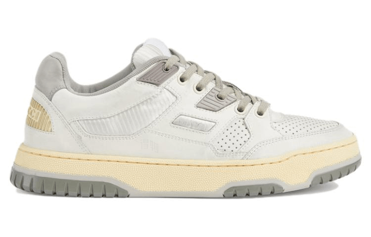 Gucci Leather Low Top Sneakers Off-White — фото 1