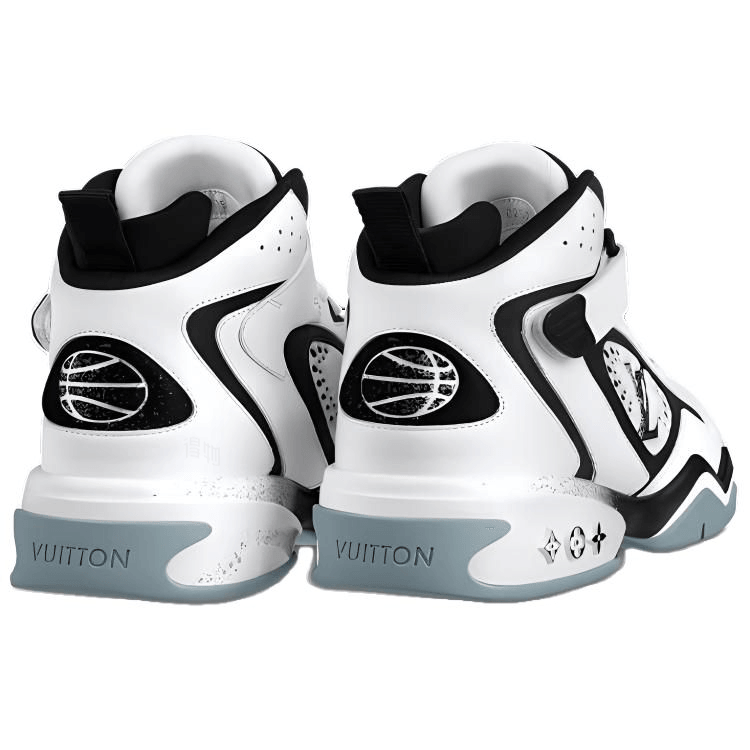 Louis Vuitton Trainer 2 White Black Floral — фото 3
