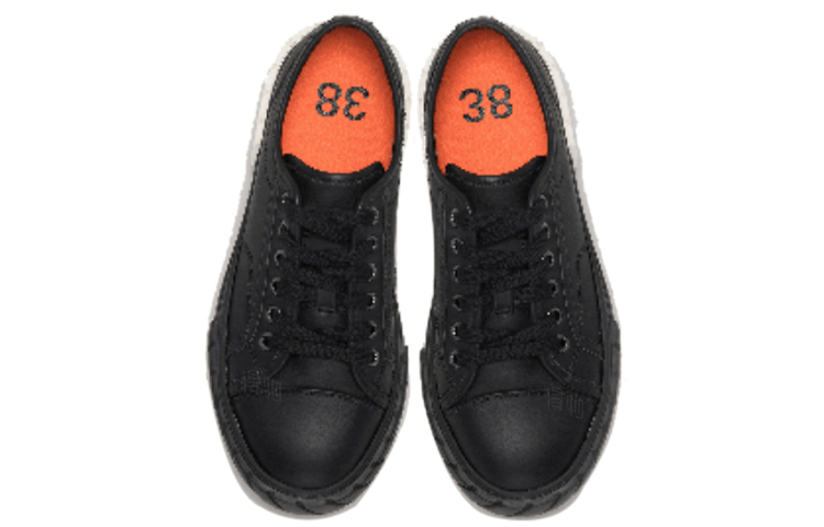 Both Tyres Low Top Canvas Sneakers Black White — фото 2