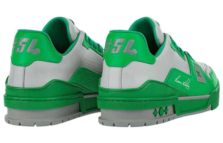 Louis Vuitton Trainer White Green — фото 3