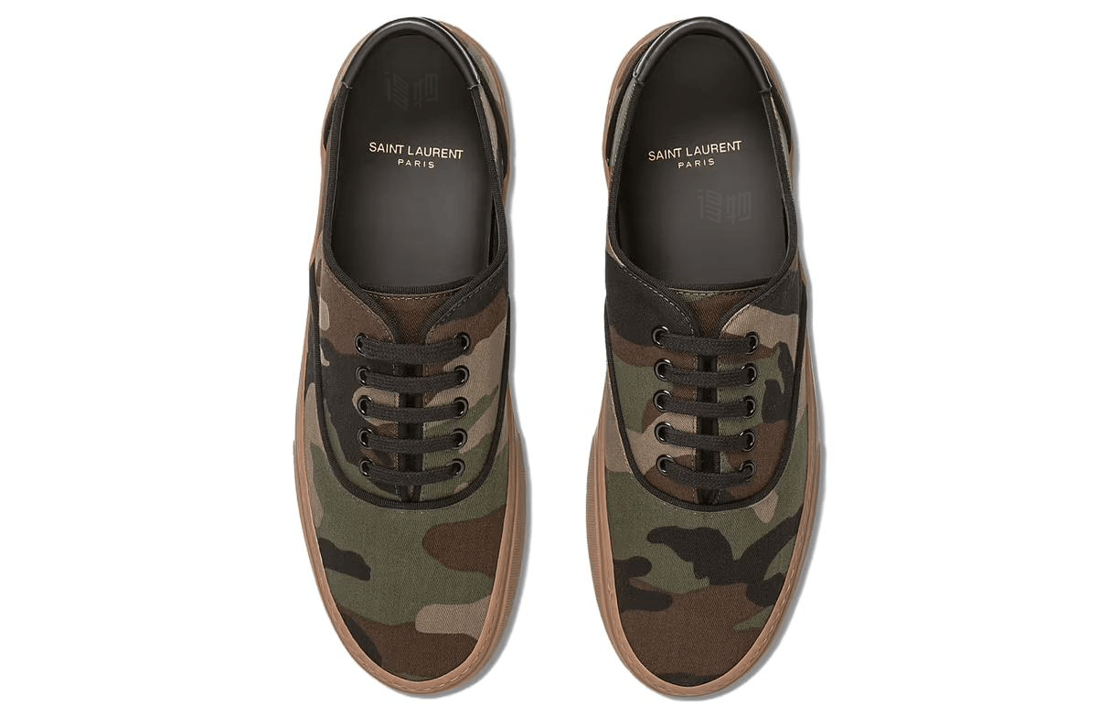 Saint Laurent Camo Low Sneakers — фото 2