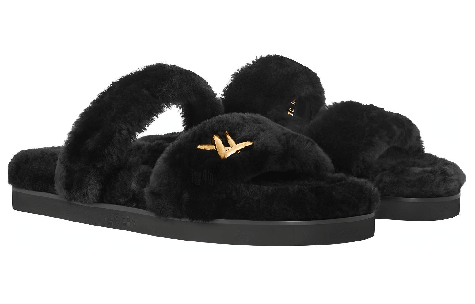 Louis Vuitton Slide Sandals Black — фото 2