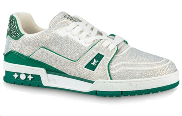 Louis Vuitton Trainer White Green — фото 1