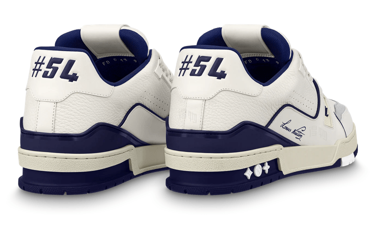 Louis Vuitton Trainer #54 White Blue — фото 2
