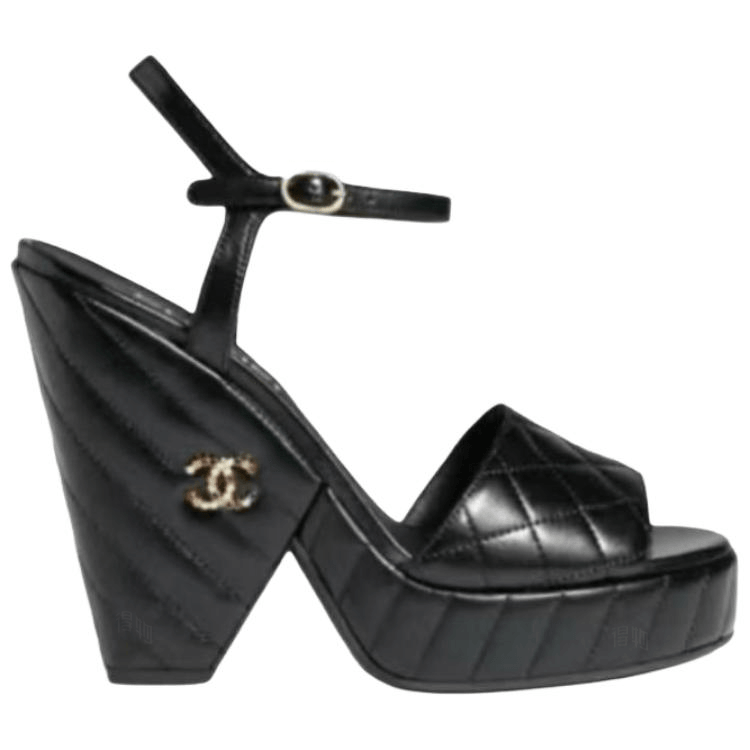 Chanel 24S Buckle Sandals Black — фото 1