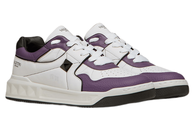 Valentino One Stud White Purple — фото 2
