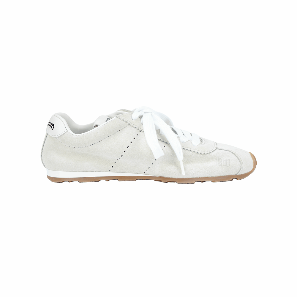 Miu Miu Beige Low-Top Sneakers — фото 1
