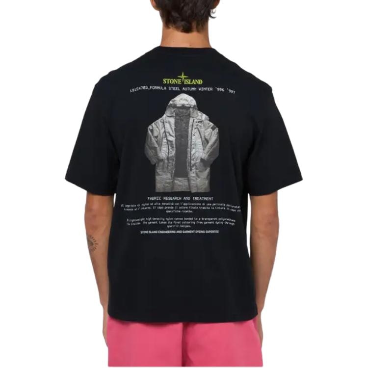Stone Island Letter Print T-Shirt — фото 3