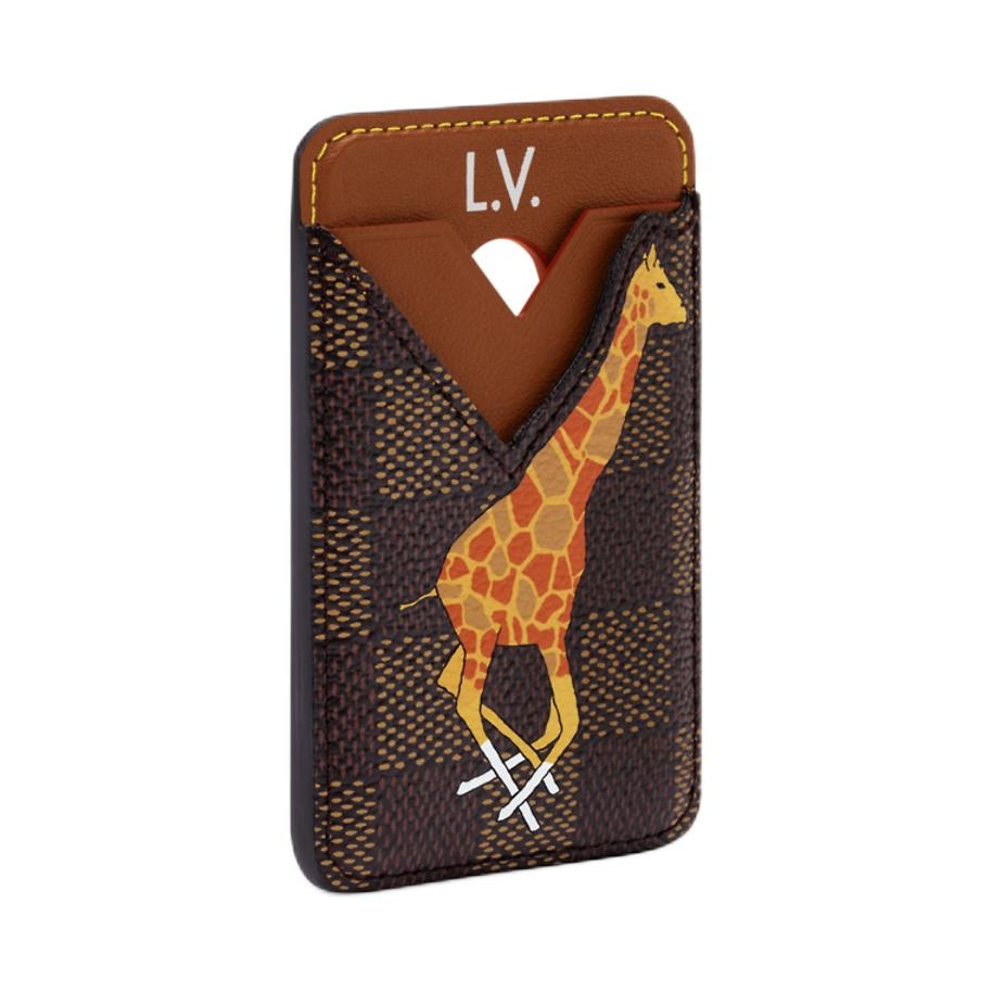 Louis Vuitton x THE DARJELING LIMITED PORTE-CARTES MAGNET Damier Heritage — фото 1