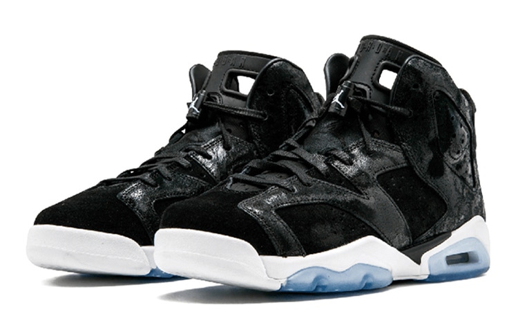 Jordan Air Jordan 6 Retro Heiress Black Suede GS — фото 2