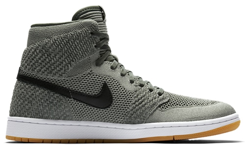 Jordan Air Jordan 1 Retro High Flyknit Clay Green logo GS — фото 3