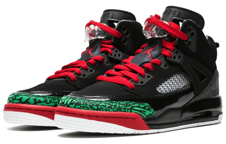 Jordan Spizike Black Varsity Red GS 2017 — фото 3