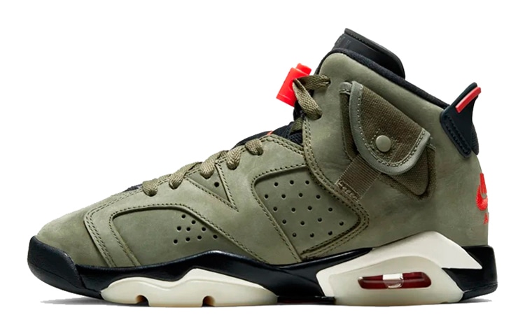 Jordan Travis Scott x Jordan Air Jordan 6 Medium Olive' TS GS