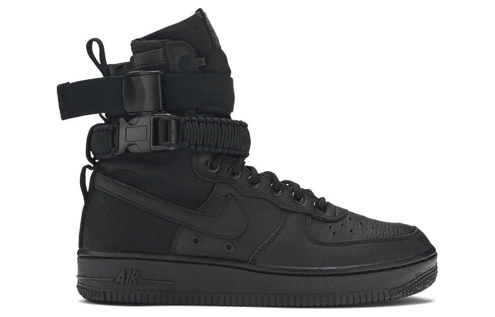 Nike Air Force 1 TRIPLE BLACK GS — фото 1