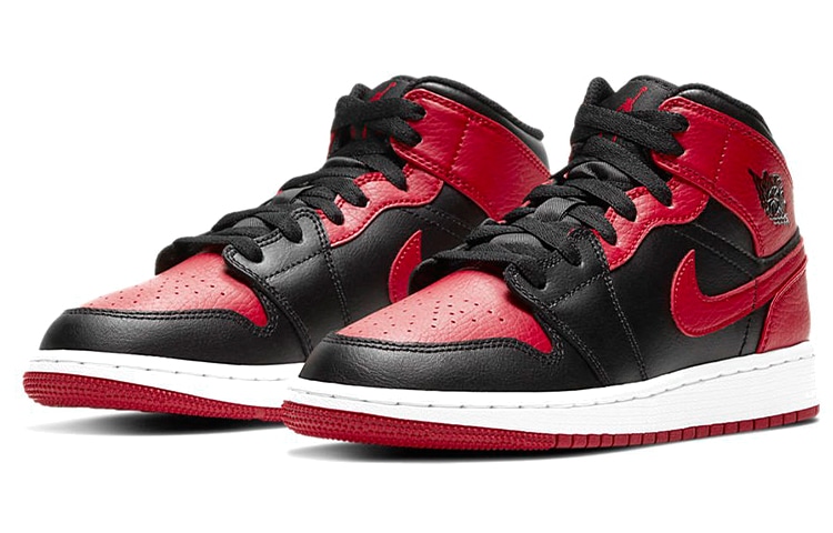 Jordan Air Jordan 1 Mid "Banned" GS — фото 6